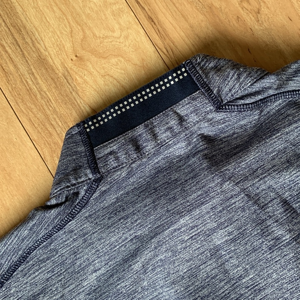 Lacoste Sport Blue Lightweight Jacket with Mock Neck - Picture 5 of 16